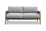 atoll teak 2 seater outdoor sofa lopi front